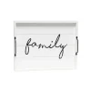 Decorative Trays-Kirkland's Home Whitewash Family Wooden Tray White/Black