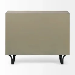 Dressers & Chests-Kirkland's Home Whitewashed Brown 3-Drawer Wood Chest