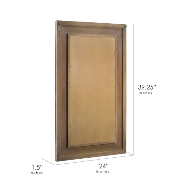 Decorative Mirrors-Kirkland's Home Whitewashed Hand Woven Rattan Mirror