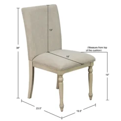 Dining Chairs-Kirkland's Home Whitewashed Martha Stewart Dining Chairs, Set Of 2 Gray