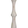 Floor Lamps-Kirkland's Home Whitewashed Silver Trim Floor Lamp Tan
