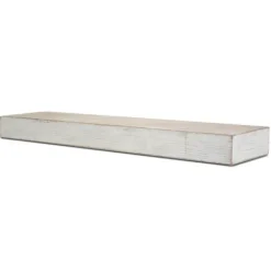 Shelves-Kirkland's Home Whitewashed Wood Floating Shelf, 36 In.