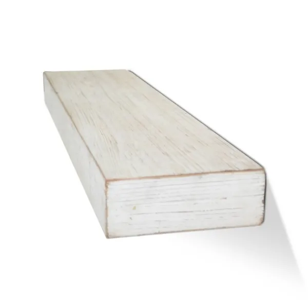 Shelves-Kirkland's Home Whitewashed Wood Floating Shelf, 24 In.