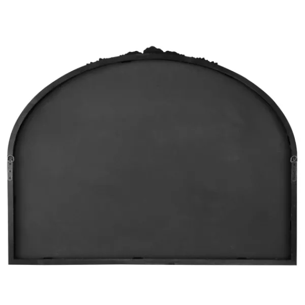 Decorative Mirrors-Kirkland's Home Wide Arch Black Floral Scroll Mirror