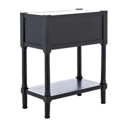 Console Tables-Kirkland's Home Wilbert 3-Drawer Console Table Black