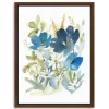 Framed Art-Kirkland's Home Wild Botanical Medley Framed Art Print White/Blue/Green