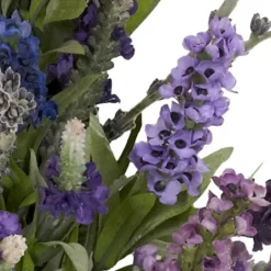 Wreaths-Kirkland's Home Wild Lavender And Greenery Wreath Purple/Green