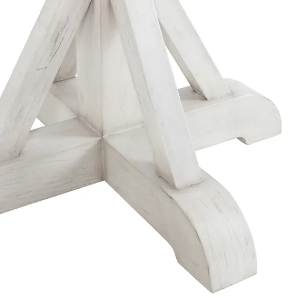 Dining Tables-Kirkland's Home Willa White Reclaimed Pine Wood Dining Table