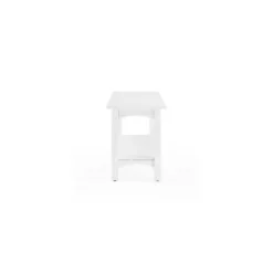 Benches & Ottomans-Kirkland's Home Willis Wooden Lower Shelf Bench White
