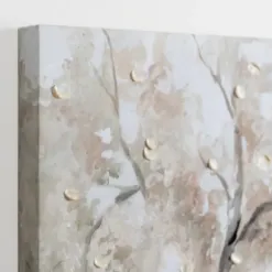 Canvas Art-Kirkland's Home Willow Peace Tree Canvas Art Print Gray/White