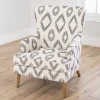 Accent Chairs-Kirkland's Home Wilson Prairie Accent Chair White/Black