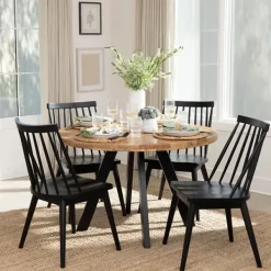Dining Chairs-Kirkland's Home Windsor Dining Chair Black