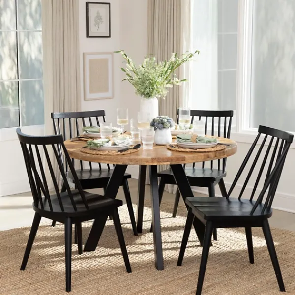 Dining Chairs-Kirkland's Home Windsor Dining Chair Black