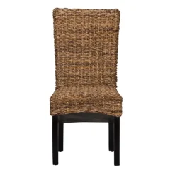 Dining Chairs-Kirkland's Home Windsor Rattan Dining Chair Brown