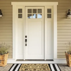 Doormats-Kirkland's Home Wipe Your Paws Coir Doormat Tan/Black