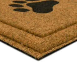 Doormats-Kirkland's Home Wipe Your Paws Welcome Mat Brown/Black