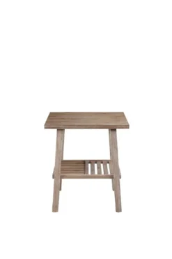 Accent & End Tables-Kirkland's Home Wire Brushed Natural Accent Table Tan
