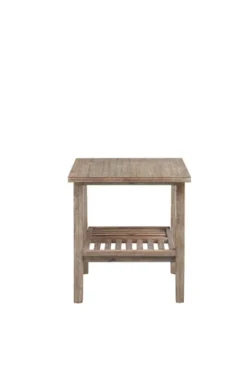 Accent & End Tables-Kirkland's Home Wire Brushed Natural Accent Table Tan