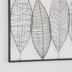 Wall Plaques-Kirkland's Home Wire Foliage Wall Plaque Black