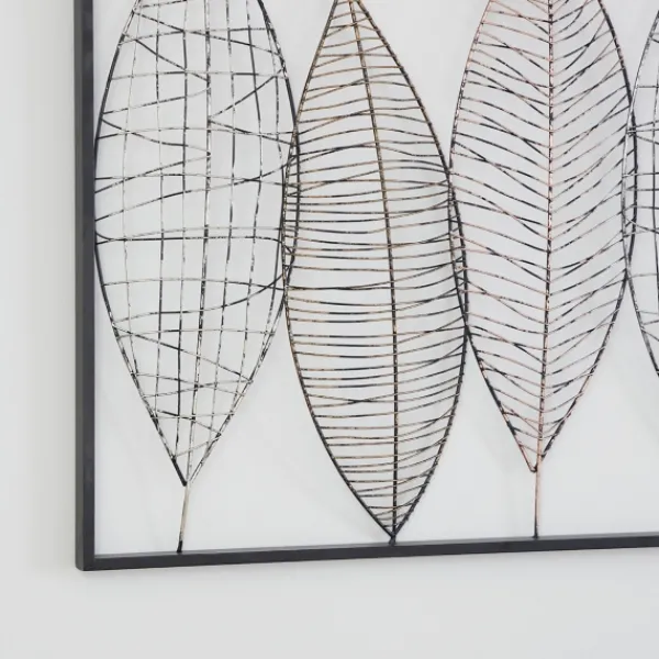 Wall Plaques-Kirkland's Home Wire Foliage Wall Plaque Black
