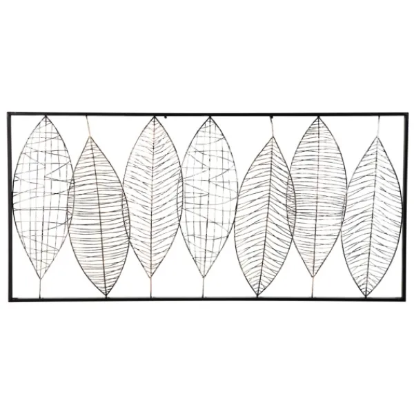 Wall Plaques-Kirkland's Home Wire Foliage Wall Plaque Black