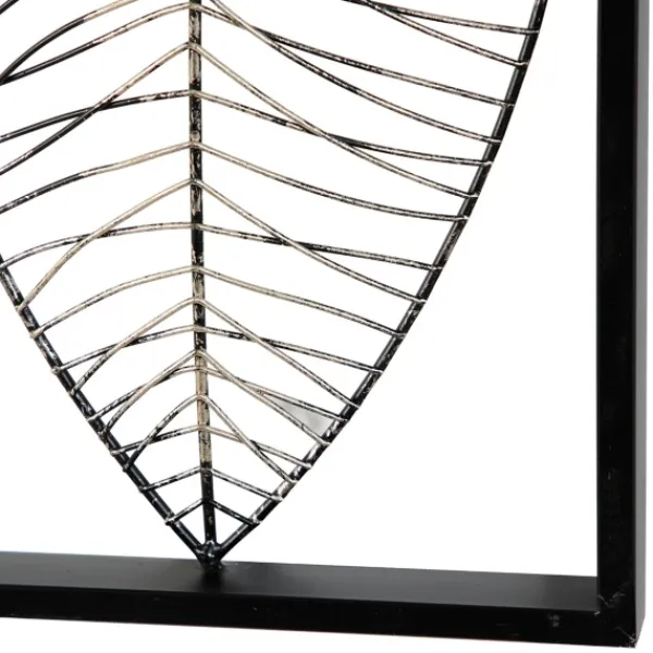 Wall Plaques-Kirkland's Home Wire Foliage Wall Plaque Black