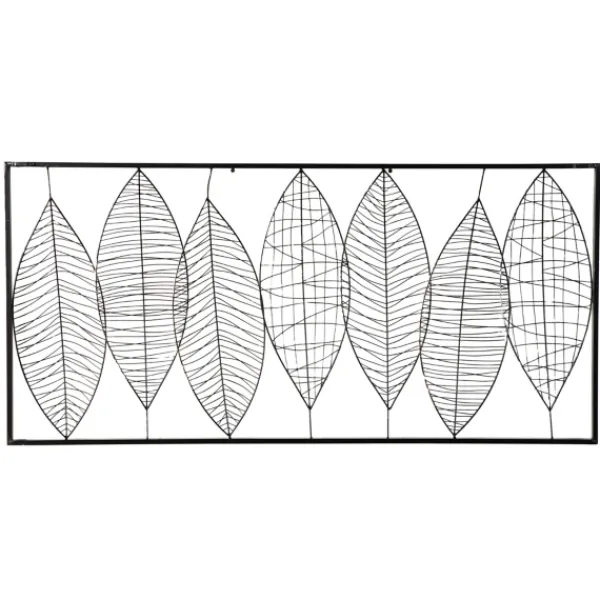 Wall Plaques-Kirkland's Home Wire Foliage Wall Plaque Black