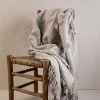Blankets & Throws-Kirkland's Home With Fringe Rayon Throw Blanket Gray