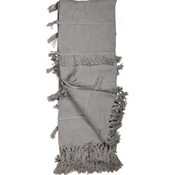 Blankets & Throws-Kirkland's Home With Fringe Rayon Throw Blanket Gray
