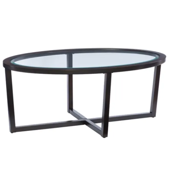 Coffee Tables-Kirkland's Home Wood & Glass Top 3-Pc. Table Set Brown