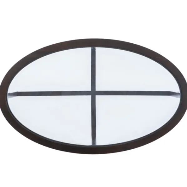Coffee Tables-Kirkland's Home Wood & Glass Top 3-Pc. Table Set Brown