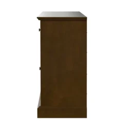 Tv Stands & Media Consoles-Kirkland's Home Wood And Glass 4-Door Media Cabinet Brown