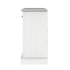Tv Stands & Media Consoles-Kirkland's Home Wood And Glass 4-Door Media Cabinet White