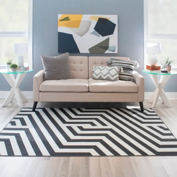 Accent & End Tables-Kirkland's Home Wood And Glass Top X-Base Accent Table White