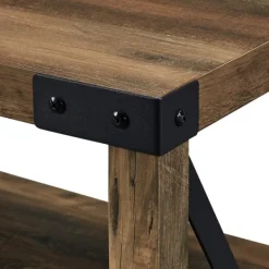 Tv Stands & Media Consoles-Kirkland's Home Wood And Metal Farmhouse Tv Stand Brown