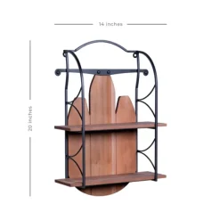 Shelves-Kirkland's Home Wood And Metal Farmhouse Sled Wall Shelf