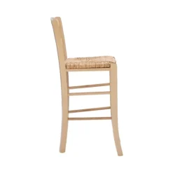 Bar Stools & Counter Height Stools-Kirkland's Home Wood And Seagrass Counter Stools, Set Of 2 Brown