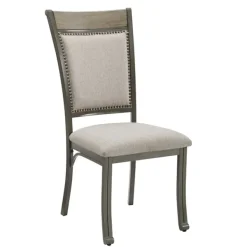 Dining Sets-Kirkland's Home Wood And Upholstered Chairs 5-Pc. Dining Set Gray