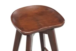 Bar Stools & Counter Height Stools-Kirkland's Home Wood Backless Swivel Counter Stool Brown