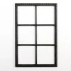Wall Plaques-Kirkland's Home Wood Beaded 6-Pane Window Wall Plaque Black