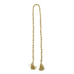 Decorative Accents-Kirkland's Home Wood Beads Cream Tassel Garland Brown