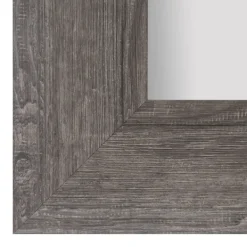 Framed Mirrors-Kirkland's Home Wood Beveled Frame Wall Mirror Gray