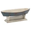 Statues & Figurines-Kirkland's Home Wood Boat Sculpture Blue