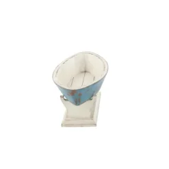 Statues & Figurines-Kirkland's Home Wood Boat Sculpture Blue