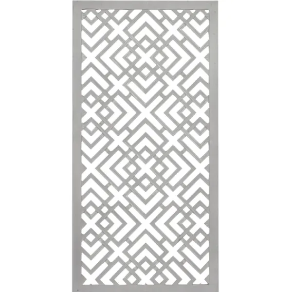 Wall Plaques-Kirkland's Home Wood Carved Diamonds Wall Plaque Gray