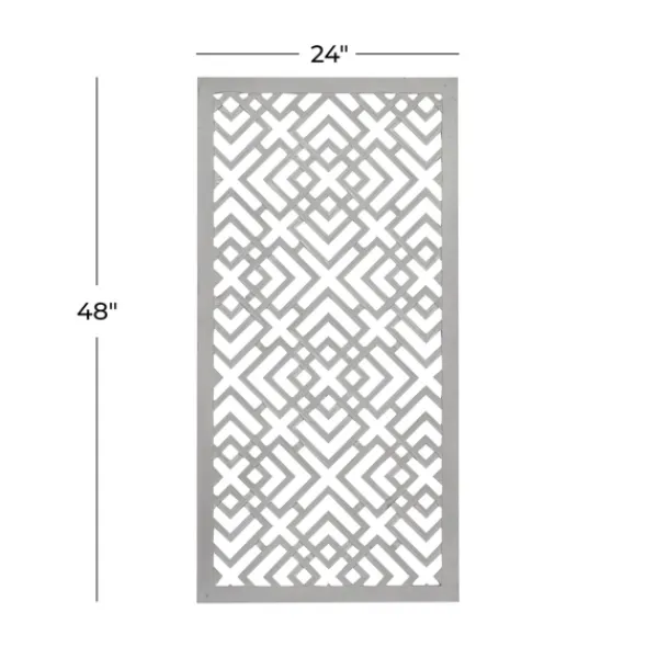 Wall Plaques-Kirkland's Home Wood Carved Diamonds Wall Plaque Gray
