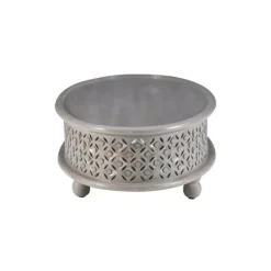 Coffee Tables-Kirkland's Home Wood Carved Medallion Coffee Table Gray