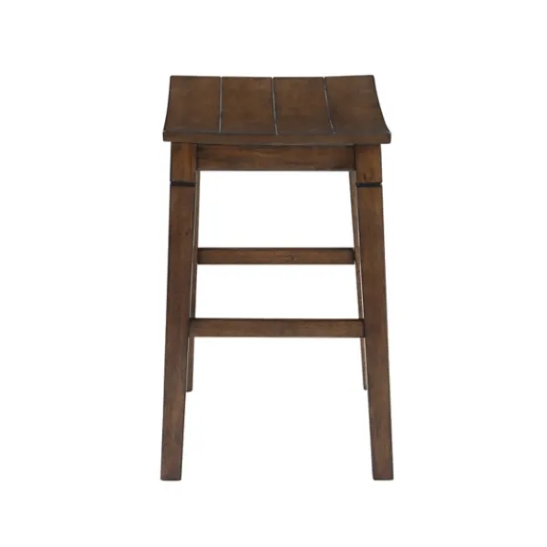 Dining Tables-Kirkland's Home Wood Counter Stool 5-Pc. Dining Set Brown