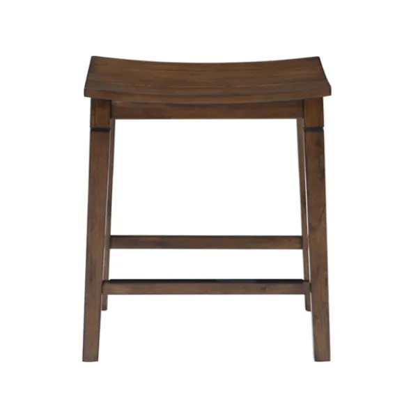 Dining Tables-Kirkland's Home Wood Counter Stool 5-Pc. Dining Set Brown