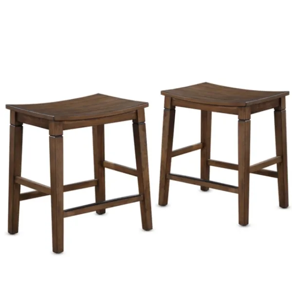 Dining Tables-Kirkland's Home Wood Counter Stool 5-Pc. Dining Set Brown